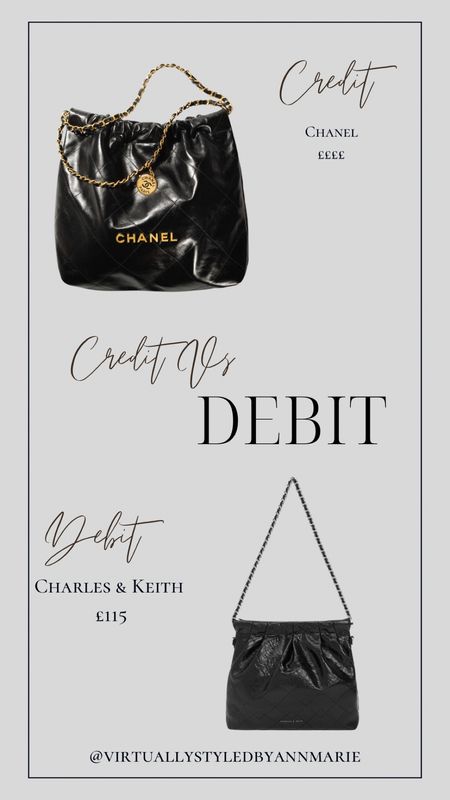 Credit Vs Debit 

Save Vs Splurge with a Chanel 22 bag 
