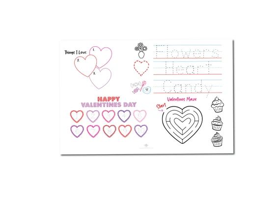 Valentines activity Valentines coloring sheet Valentines | Etsy | Etsy (US)