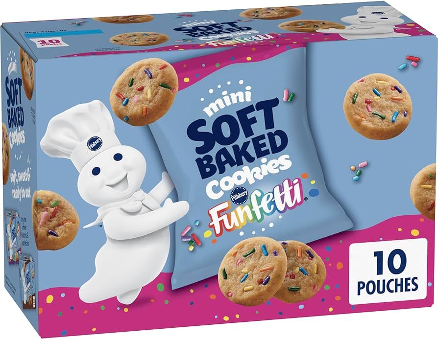 Pillsbury Funfetti Mini Soft Baked Cookies 10 Count | Amazon (US)
