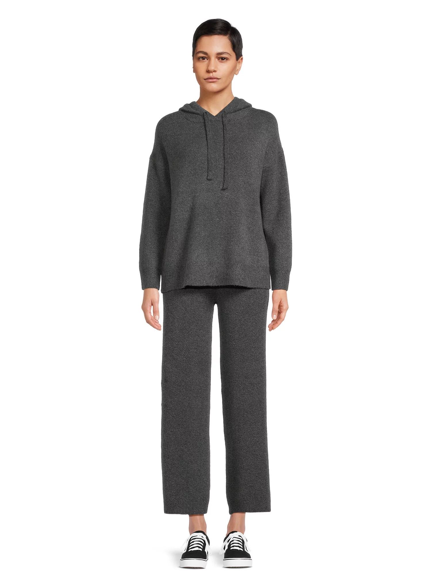 Time and Tru Women's and Women’s Plus Sweater Hoodie and Pants Set, Sizes XS-4X | Walmart (US)