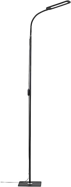 ALongDeng LED Floor Lamp with Adjustable Gooseneck, Height Adjustable Modern Standing Lamp, 5 Bri... | Amazon (US)