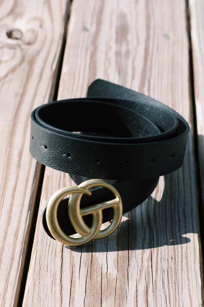 Textured Faux Leather Belt, Black | North & Main Clothing Company