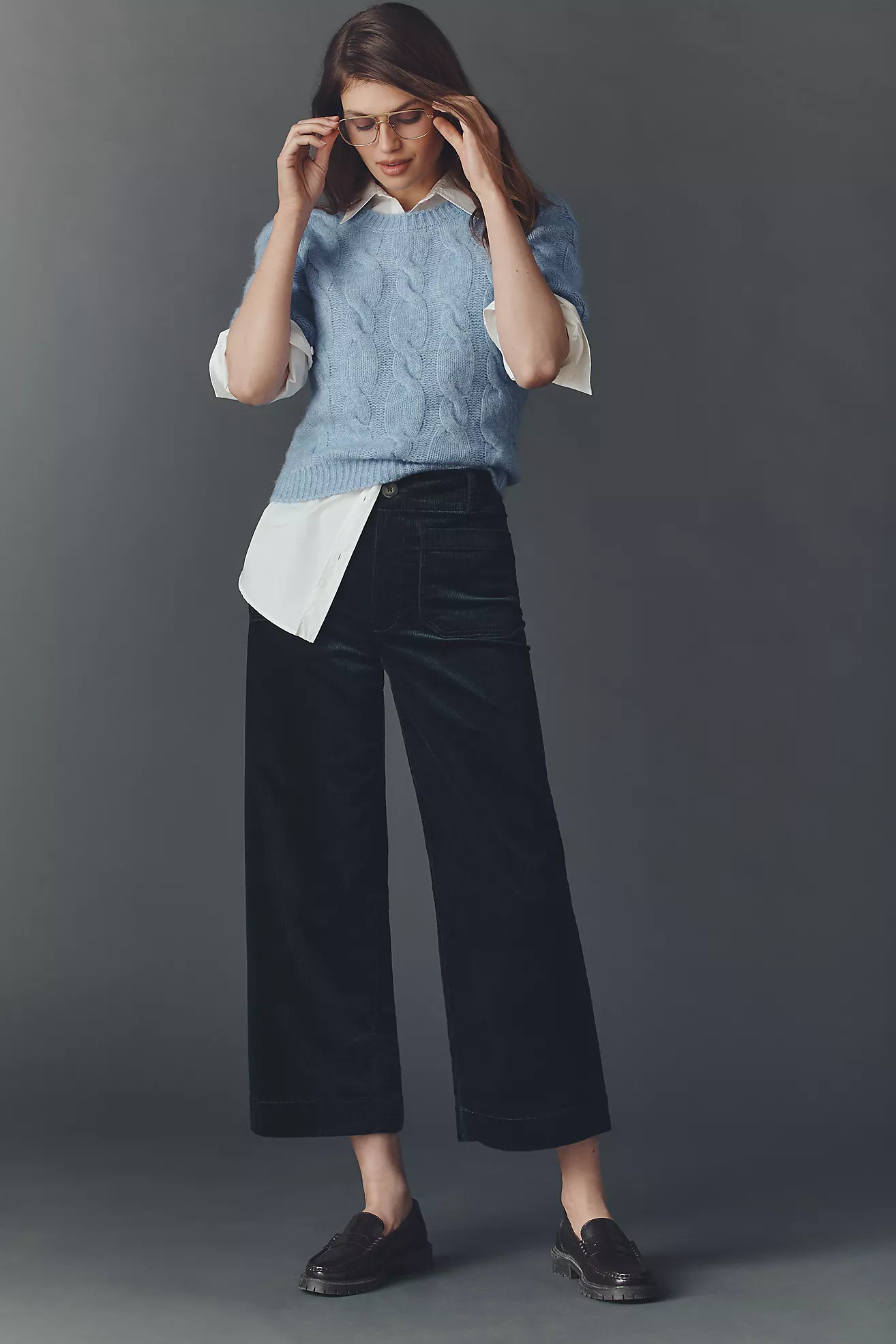 The Colette Bow Corduroy Crop Wide-Leg Pants by Maeve | Anthropologie (US)
