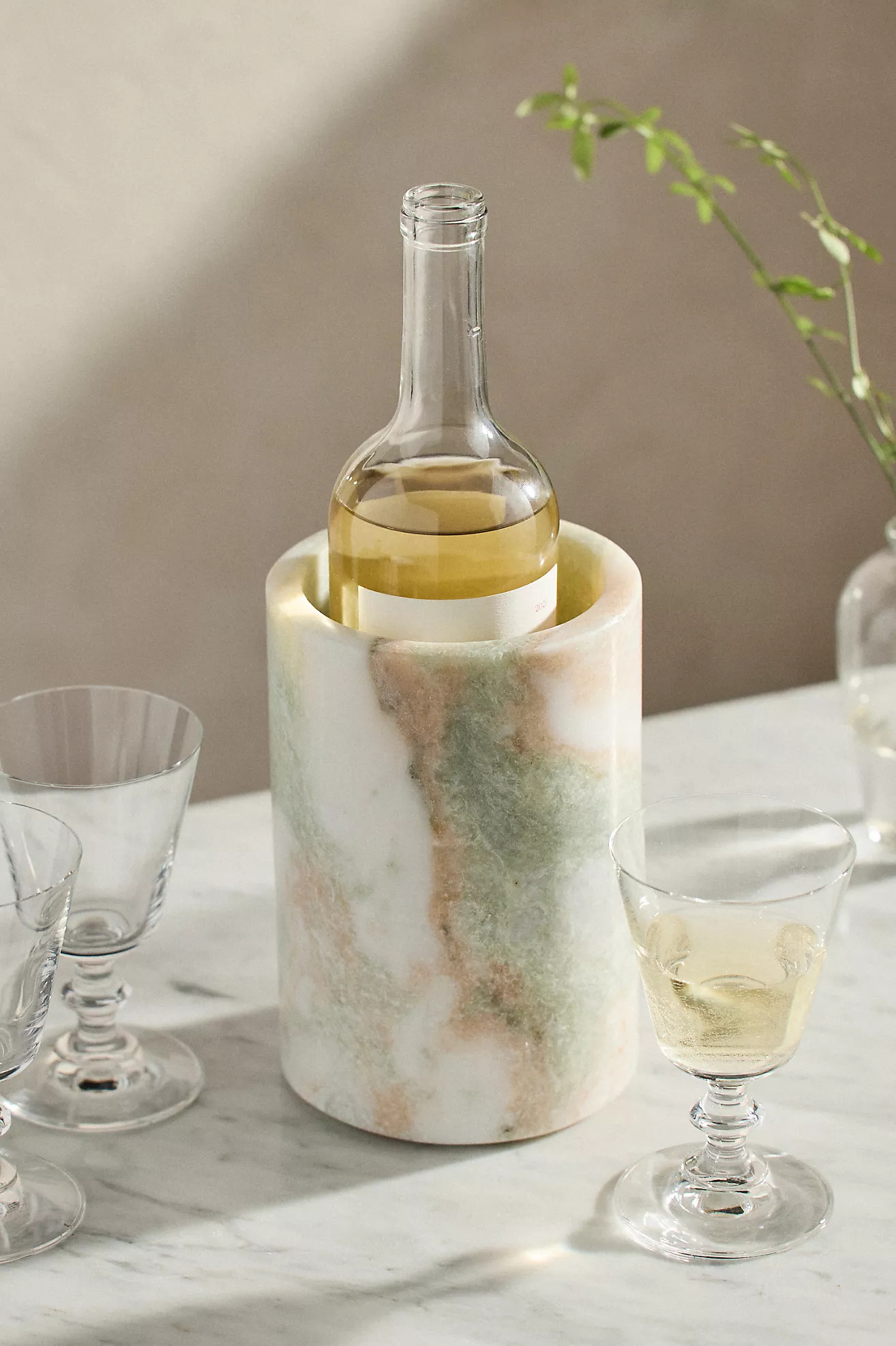 Wine Bottle Onyx Holder | Anthropologie (US)