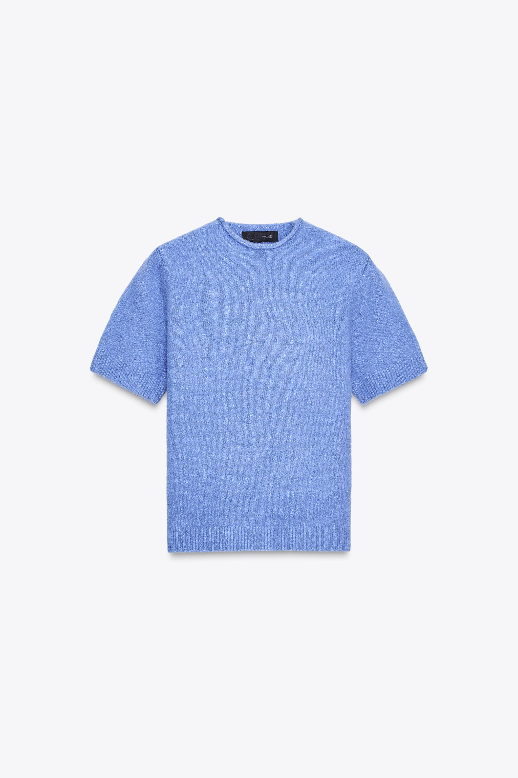 SHORT SLEEVE KNIT SWEATER | Zara US