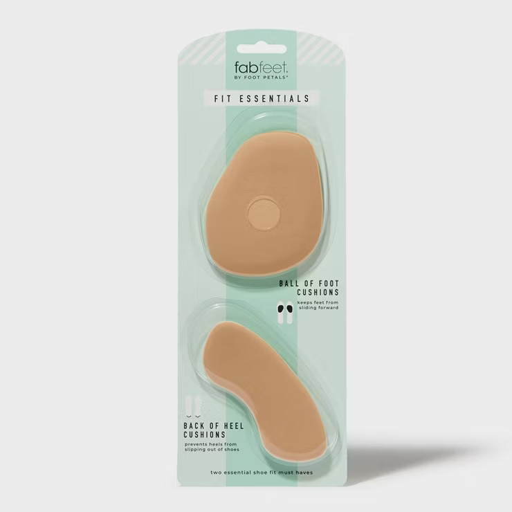 Fab Feet Women's by Foot Petals Fit Essentials Shoe Cushions Khaki - 2 pairs | Target