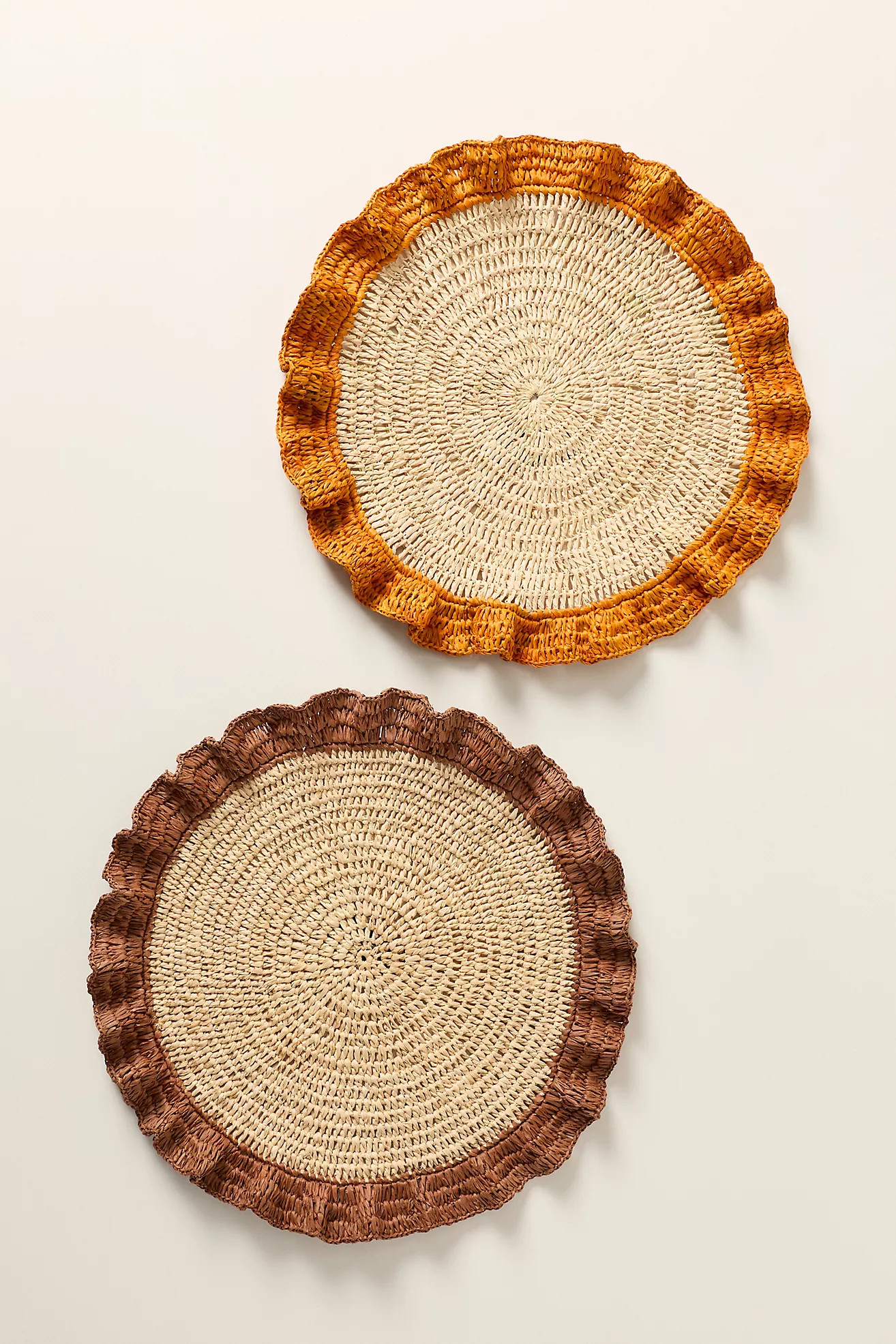 Handwoven Ruffle Placemat | Anthropologie (US)