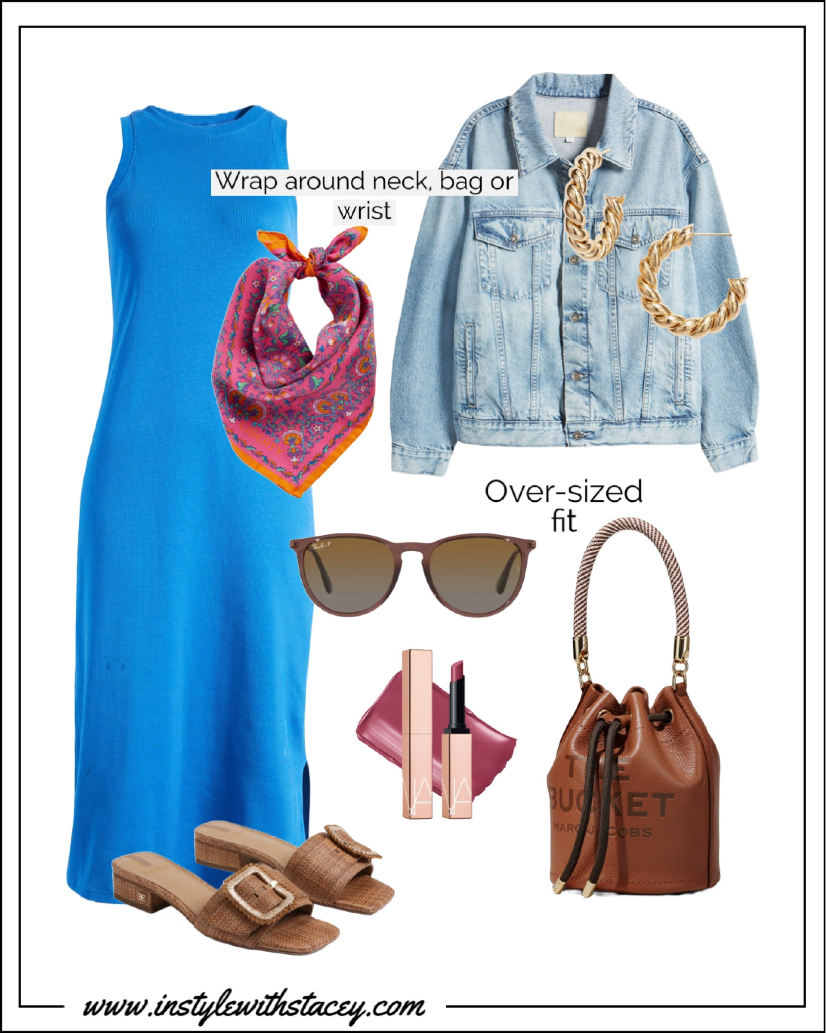 A tank dress is made just a little “cooler” with a modern over-sized denim jacket like this one from AG. If you want to keep it oversized, get your true size, but you can certainly size down...

#LTKstyletip #LTKover40 #LTKSeasonal