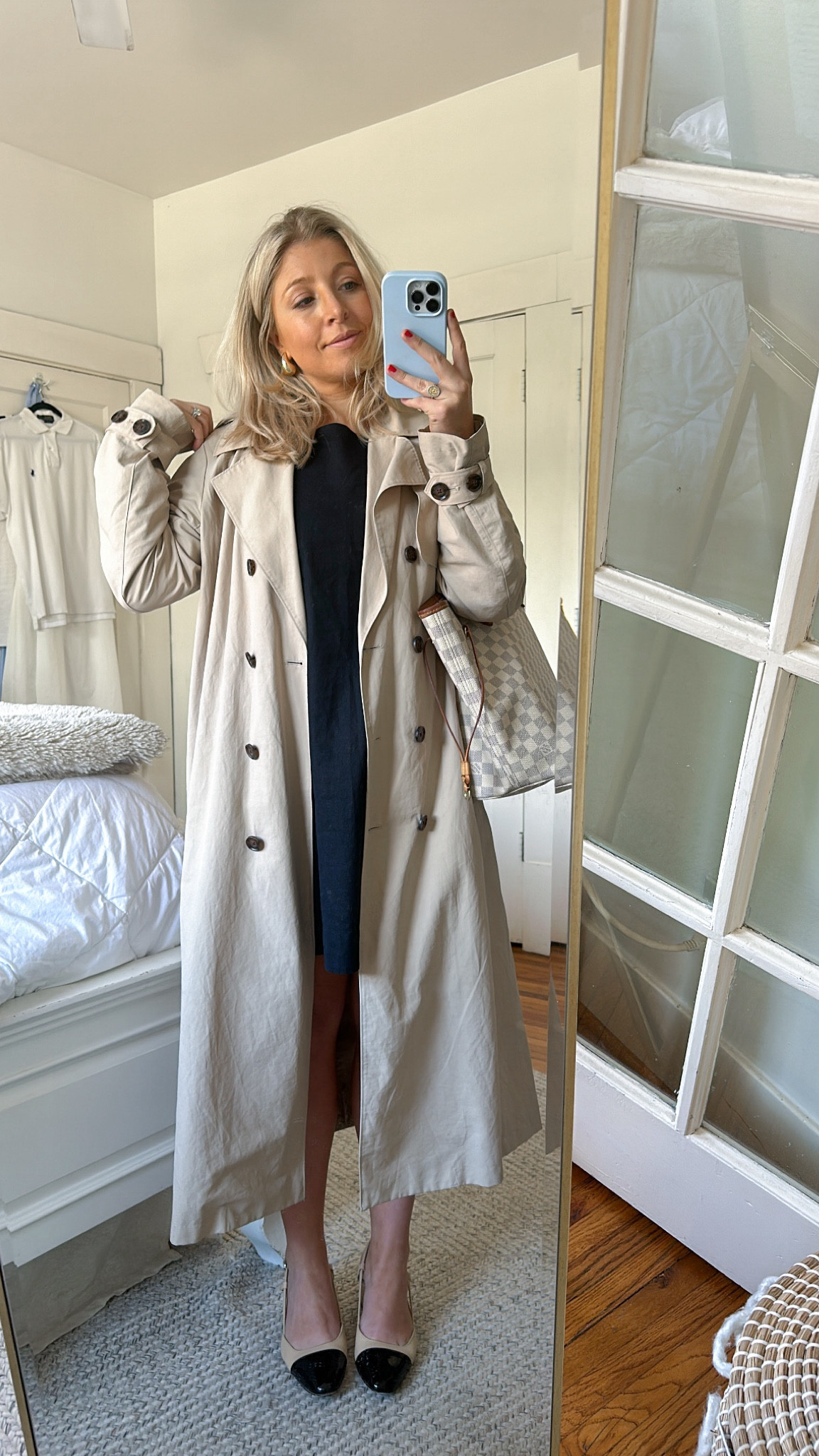 Trench Coat On Sale for Prime Day! Normally $99 but On Sale $79
-Fits TTS wearing a small 

Sling back pumps are also on sale for Prime Day! Super comfortable and fit TTS

#LTKSaleAlert #LTKStyleTip #LTKSeasonal