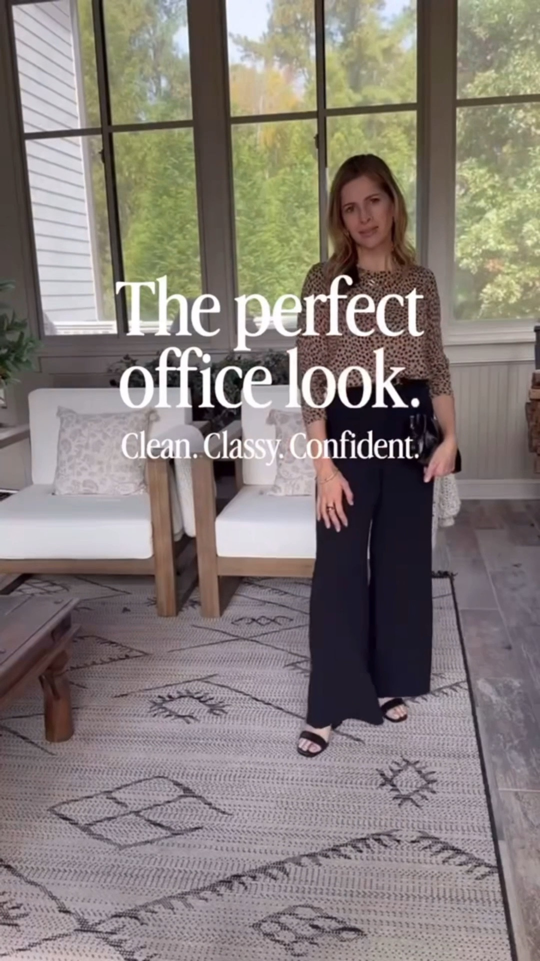 This 🐆 blouse is all-around perfect.

Looks gorgeous with black or tan dress pants and some heels to complete the look. 🖤

Follow me on LTK and Instagram for more everyday (petite-friendly) fashion inspiration. 🌟
.
.
.
#petitefashion #petitefashiontips #workplaceoutfits #officeoutfits #businessprofessional #officeoutfits #winterfashion #fallfashion #blouse #fashionat50

#LTKWorkwear #LTKPetite #LTKOver40