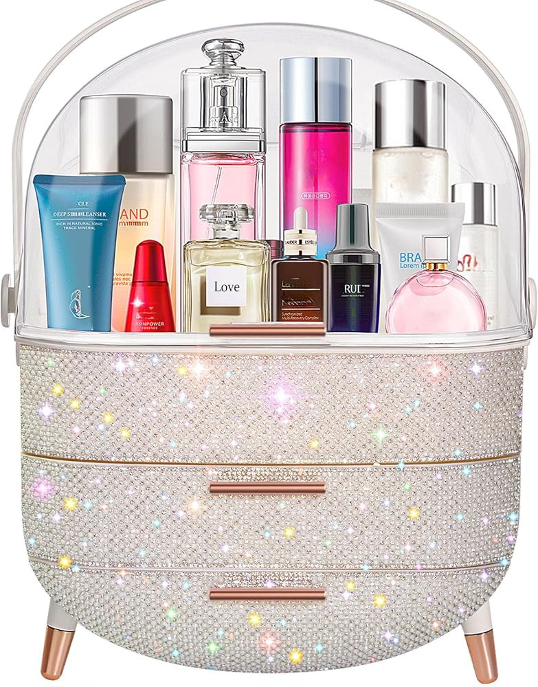 Teen Girls Gift Makeup Organizer,Skincare Organizer Jewelry Storage,Cosmetics Storage and Display... | Amazon (US)