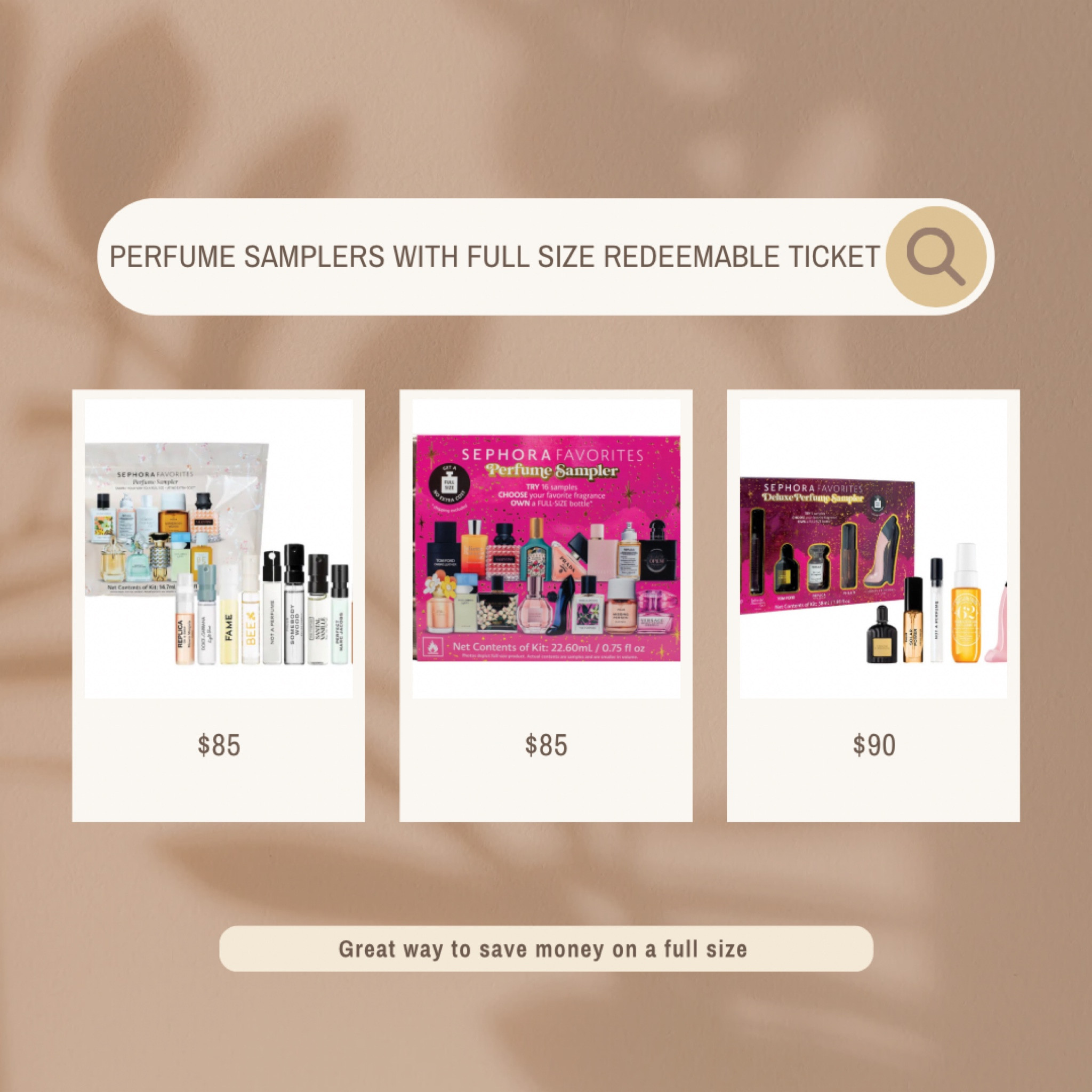 Don’t know what fragrance to gift this holiday.. gifting a sampler set is perfect for someone to sample and see what fragrance they love. Then redeem that fragrance in a full size 🥰 or if you want to discover new scents it also a great gift for yourself 😎

#LTKGiftGuide #LTKHoliday #LTKCyberWeek