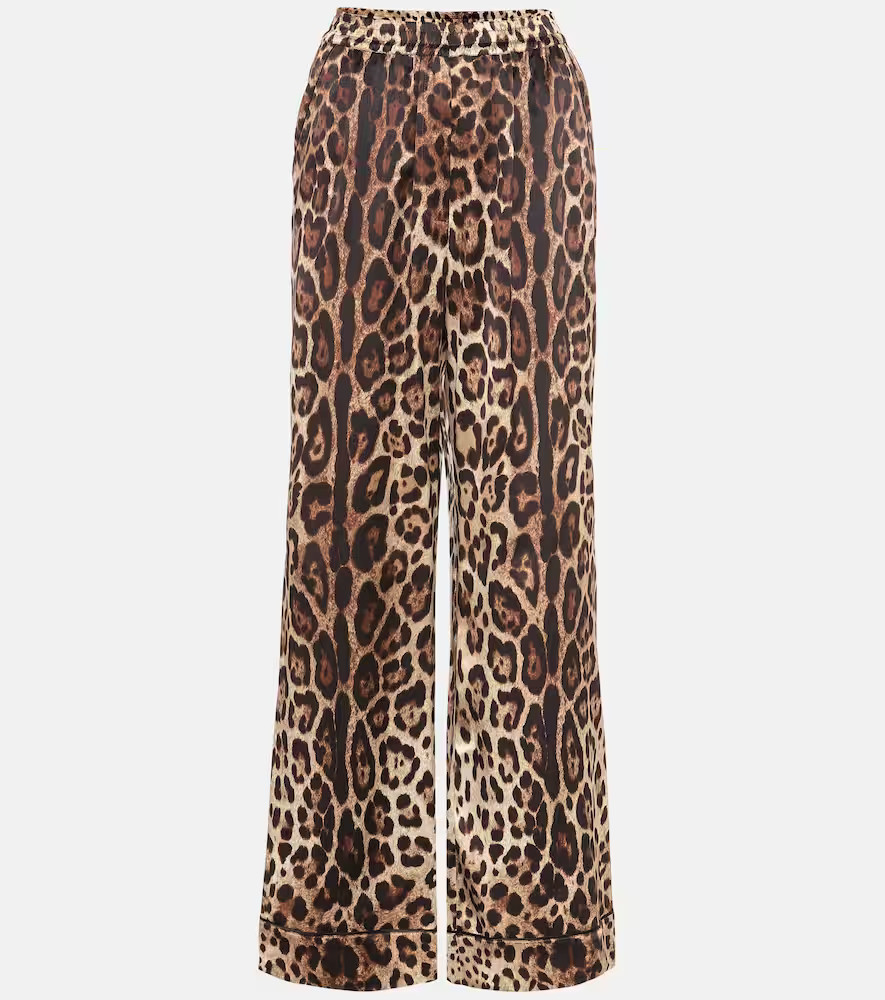 Dolce&Gabbana Leopard-print silk pants | Mytheresa (INTL)