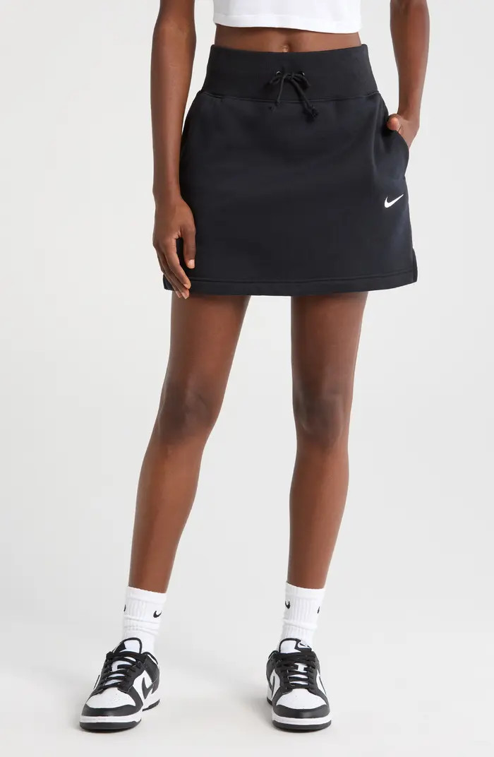 Nike Phoenix High Waist Fleece Miniskirt | Nordstrom | Nordstrom