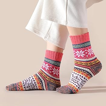 Trifabricy Wool Socks - Vintage Winter Warm Wool Socks for Women, Soft Cozy Thick Knit Boots Sock... | Amazon (US)