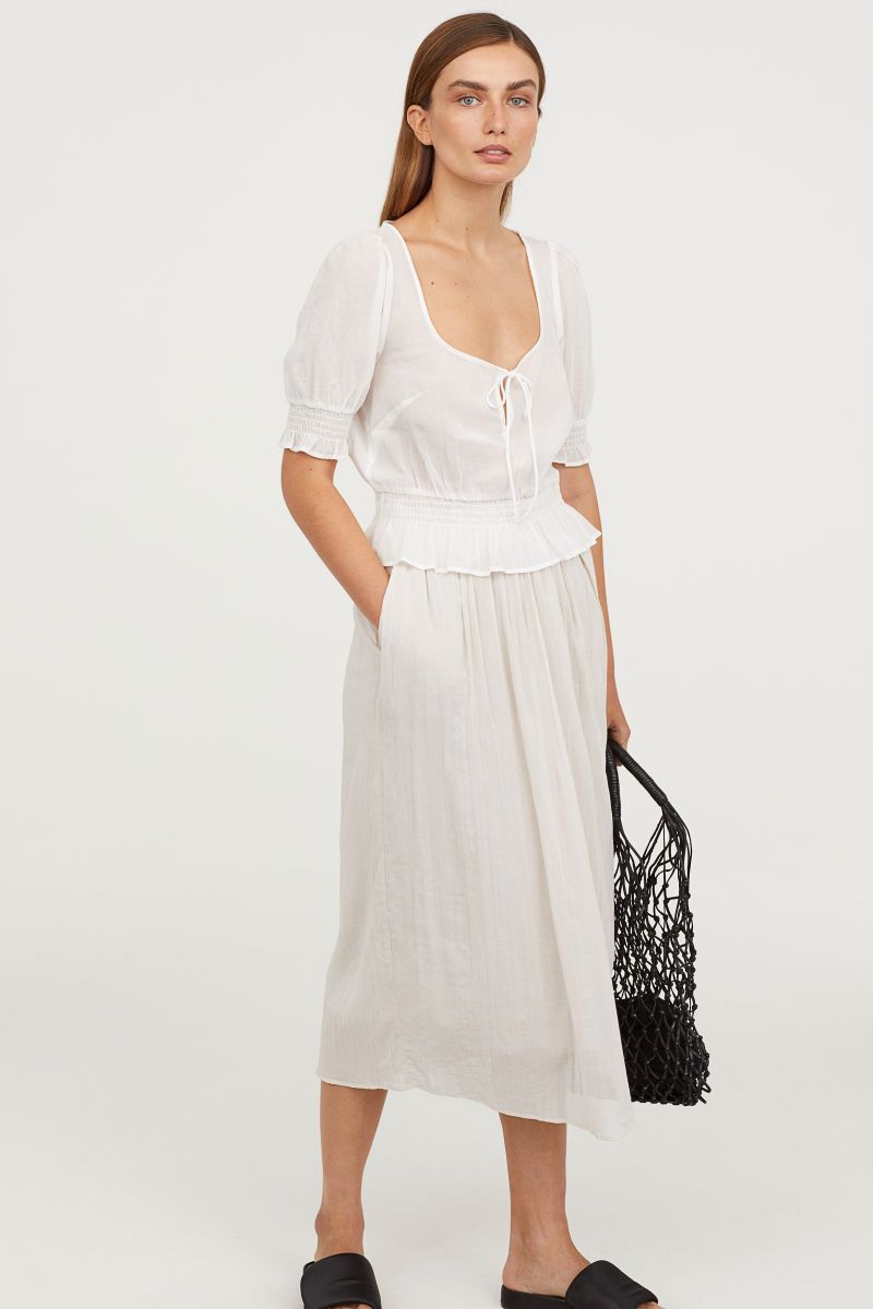 H&M Airy Blouse with Smocking $29.99 | H&M (US)