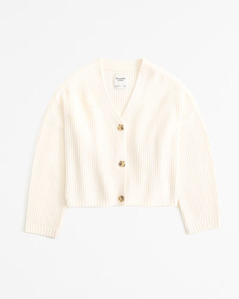 Women's Ribbed Short Cardigan | Women's Tops | Abercrombie.com | Abercrombie & Fitch (US)