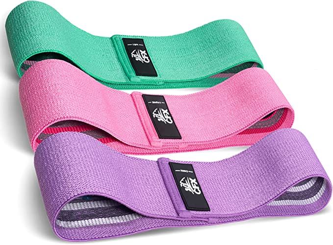 Resistance Bands Set, Exercise Bands with Non-Slip Design for Hips & Glutes, 3 Levels Workout Ban... | Amazon (US)
