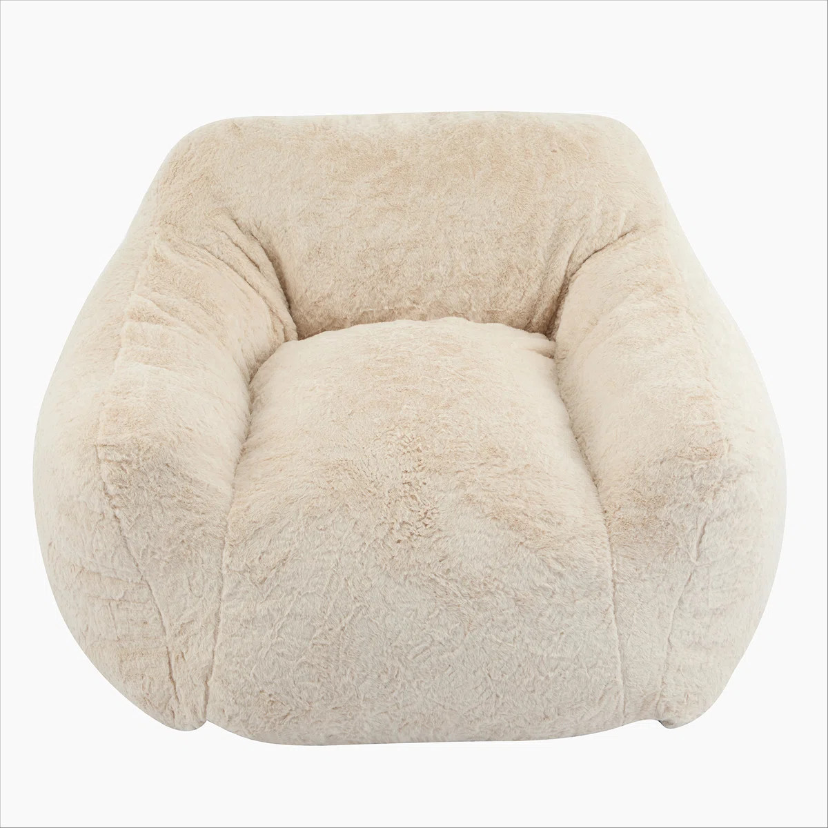 Indoor Armchair Style Bean Bag, Beige | Wayfair North America