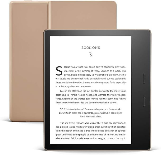 Kindle Oasis – With 7” display and page turn buttons | Amazon (US)