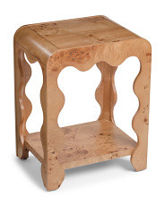 17x13x22 Wavy Burl Accent Table | Marshalls