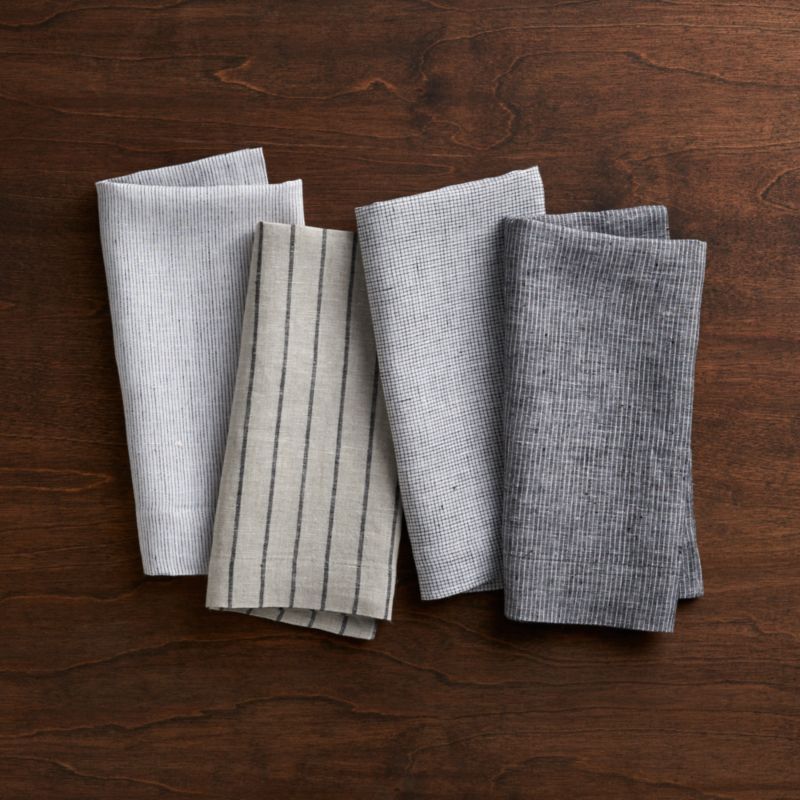 Suits Linen Cloth Dinner Napkins, Set of 4 + Reviews | Crate & Barrel | Crate & Barrel
