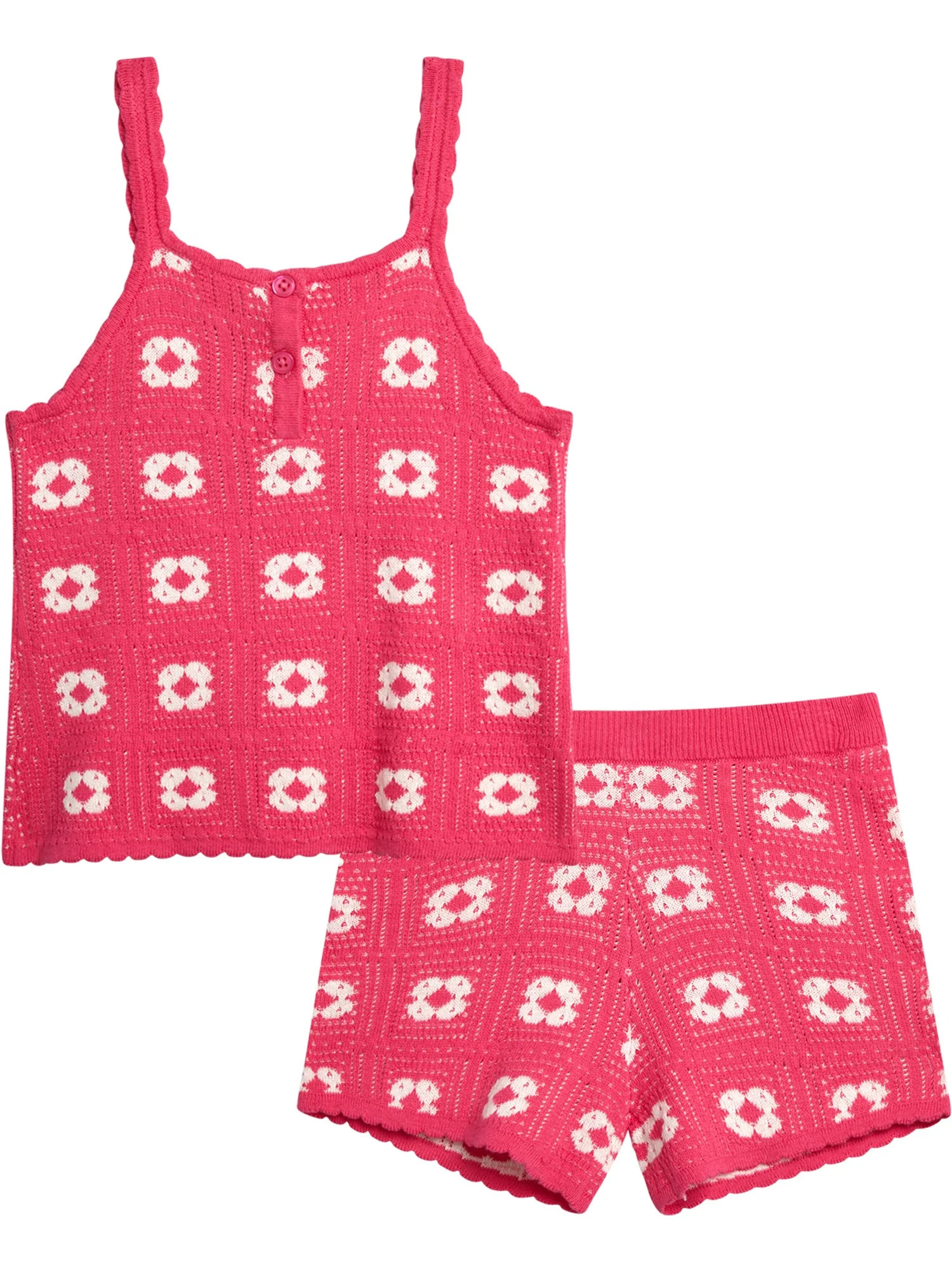Jessica Simpson Girls' Crochet Short Set, Sizes 4-12 | Walmart (US)