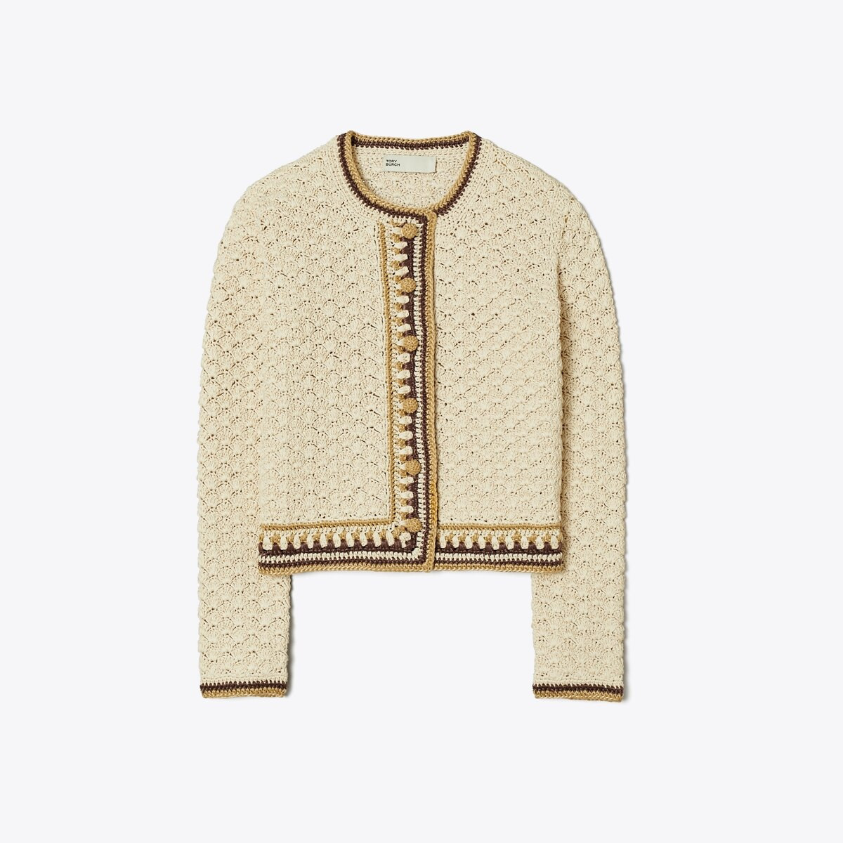 HAND-CROCHETED COTTON KENDRA CARDIGAN | Tory Burch (US)