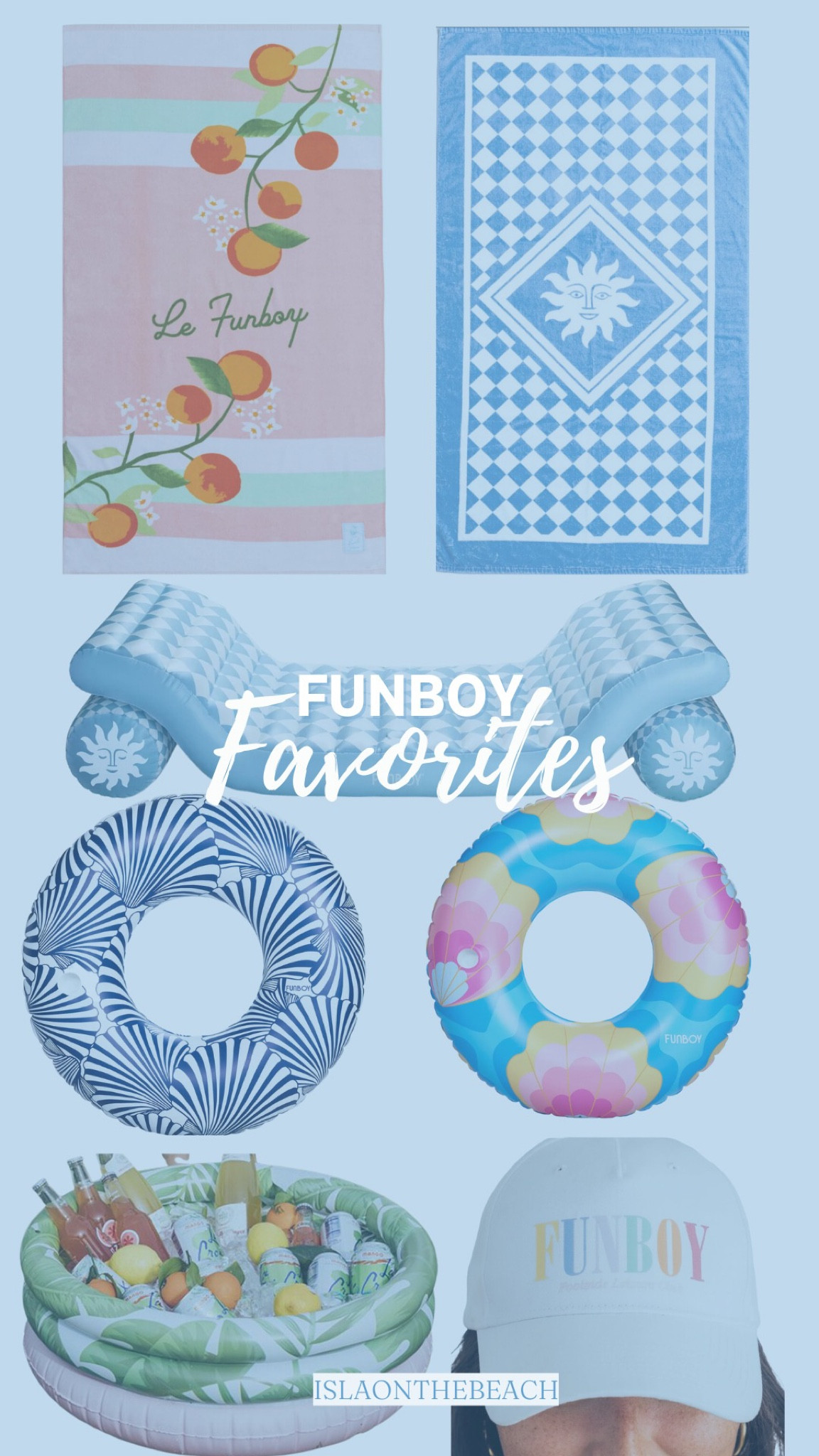 Some of my Funboy favs! 

Spring, summer, spring outfits, Easter basket, travel, beach, beach trip, beach vacation, pool, pool essentials, Swim, swimsuits, Vacation outfit, trucker hat, pool floats

#LTKFind #LTKSeasonal #LTKswim