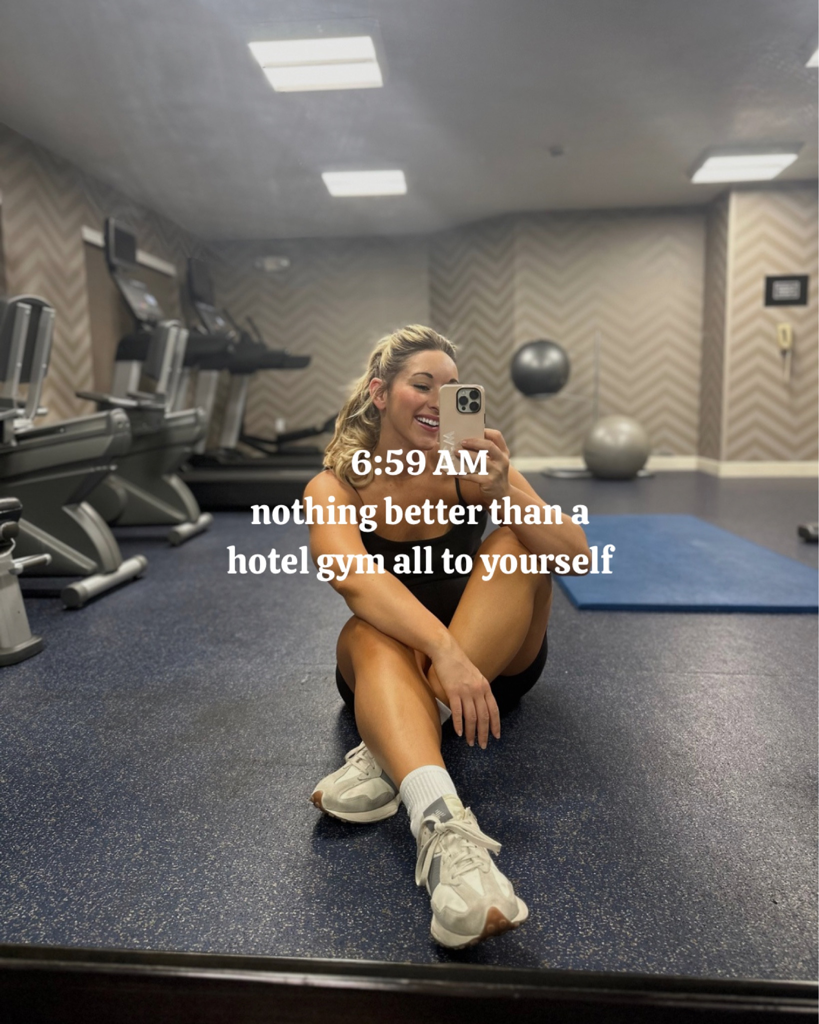 Workout unitard from Amazon, size up 1, wearing L

New Balance are Anthro, runs TTS

Mini crew socks are Amazon 

#LTKFindsUnder50 #LTKFitness #LTKStyleTip