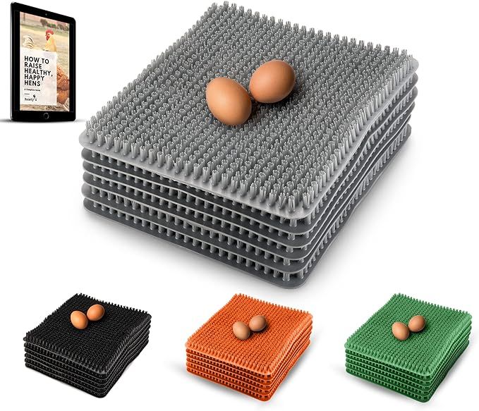 Roosty's® Chicken Nesting Box Pads Gray x6 | Washable Plastic Nesting Box Liners | Chicken Beddi... | Amazon (US)