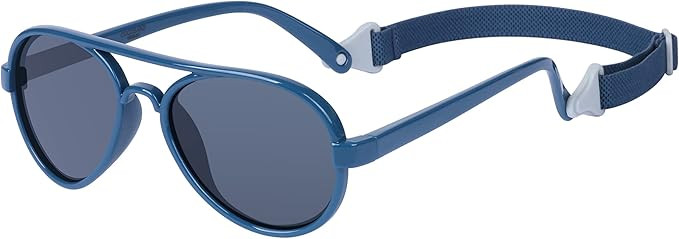 COCOSAND Baby Boys Girls Aviator Sunglasses with Strap Polarized Flexible Retro Pilot for Infants... | Amazon (US)