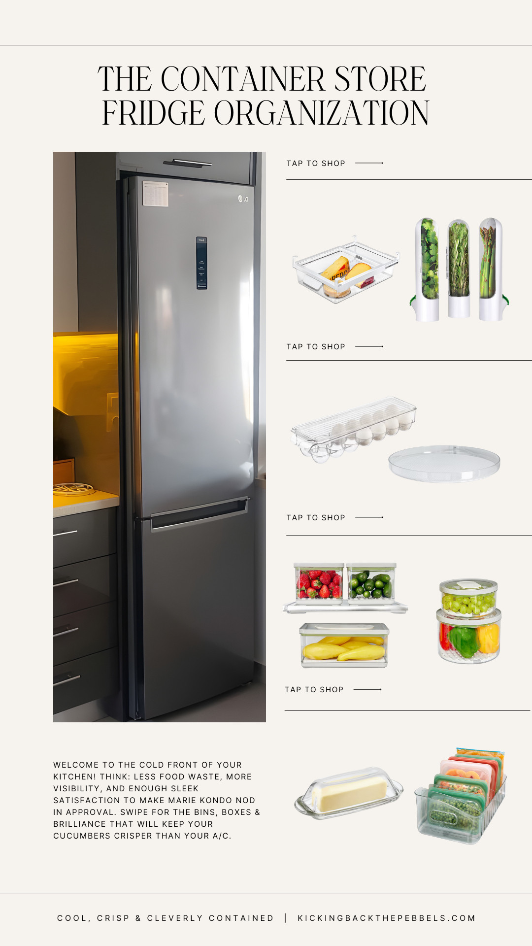 Cold, clean, and cleverly contained.
This Container Store edit = fridge bliss.
Bins, herb keepers, butter dishes—every item is linked + ready to bring calm to your chaos. 💡 Pro tip: The turntable = game changer. #FridgeMakeover #ContainerStoreFinds #CoolCalmCollected 

 #LTKHome #LTKFindsUnder50 #LTKFindsUnder100