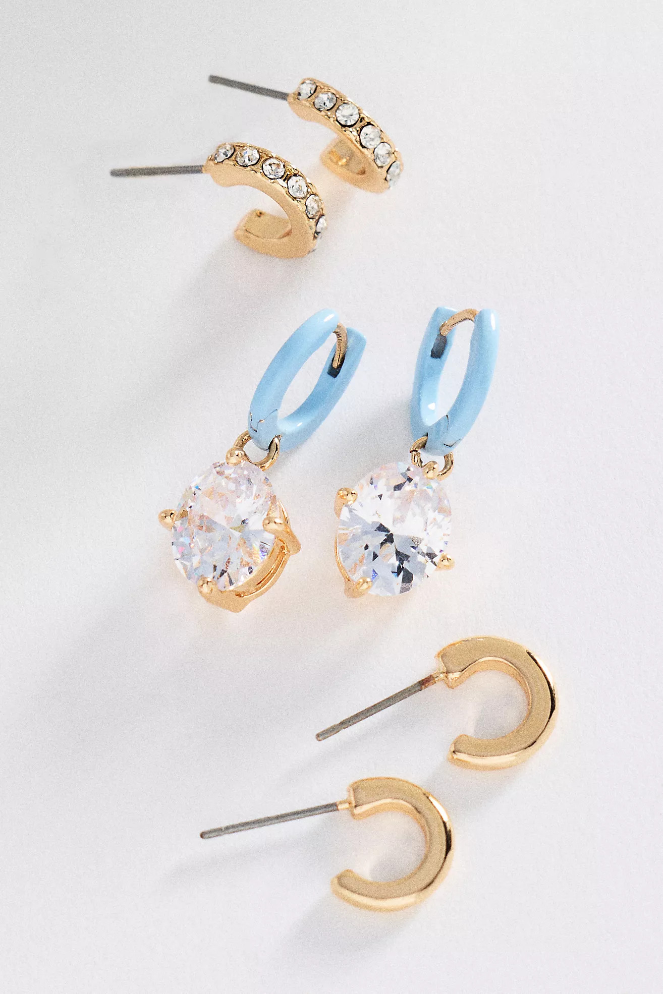 Crystal Droplet Earrings, Set of 3 | Anthropologie (US)
