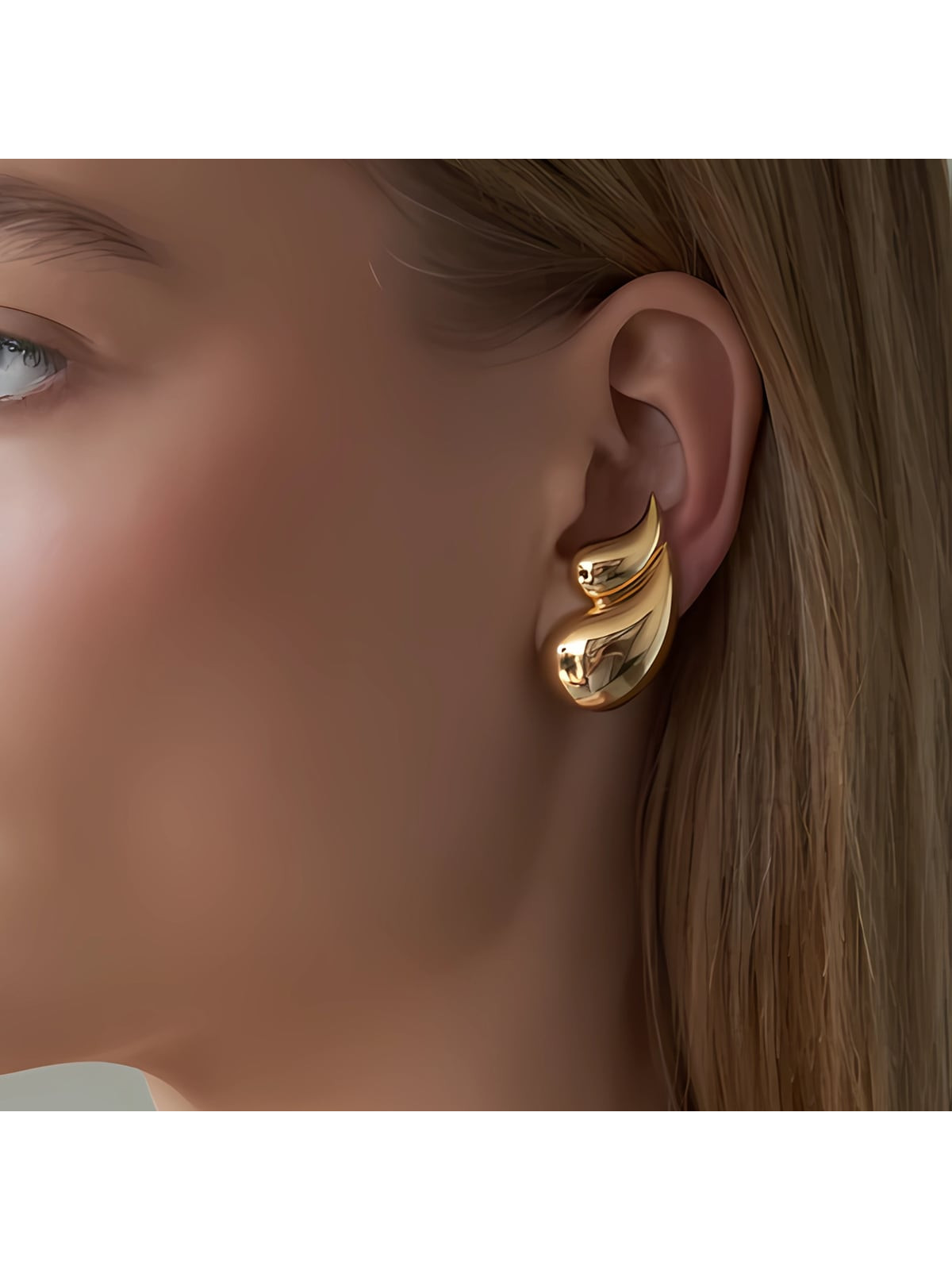 1 Pair Of European And American-Style Cross-Border INS Wind Women Simple And Fashionable Hand-Pol... | SHEIN