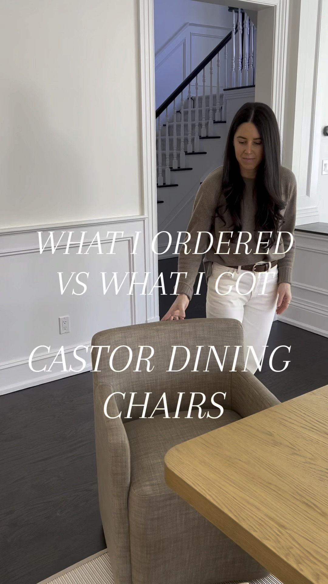 Castor dining chairs for functionality and style.

#LTKVideo #LTKstyletip #LTKhome