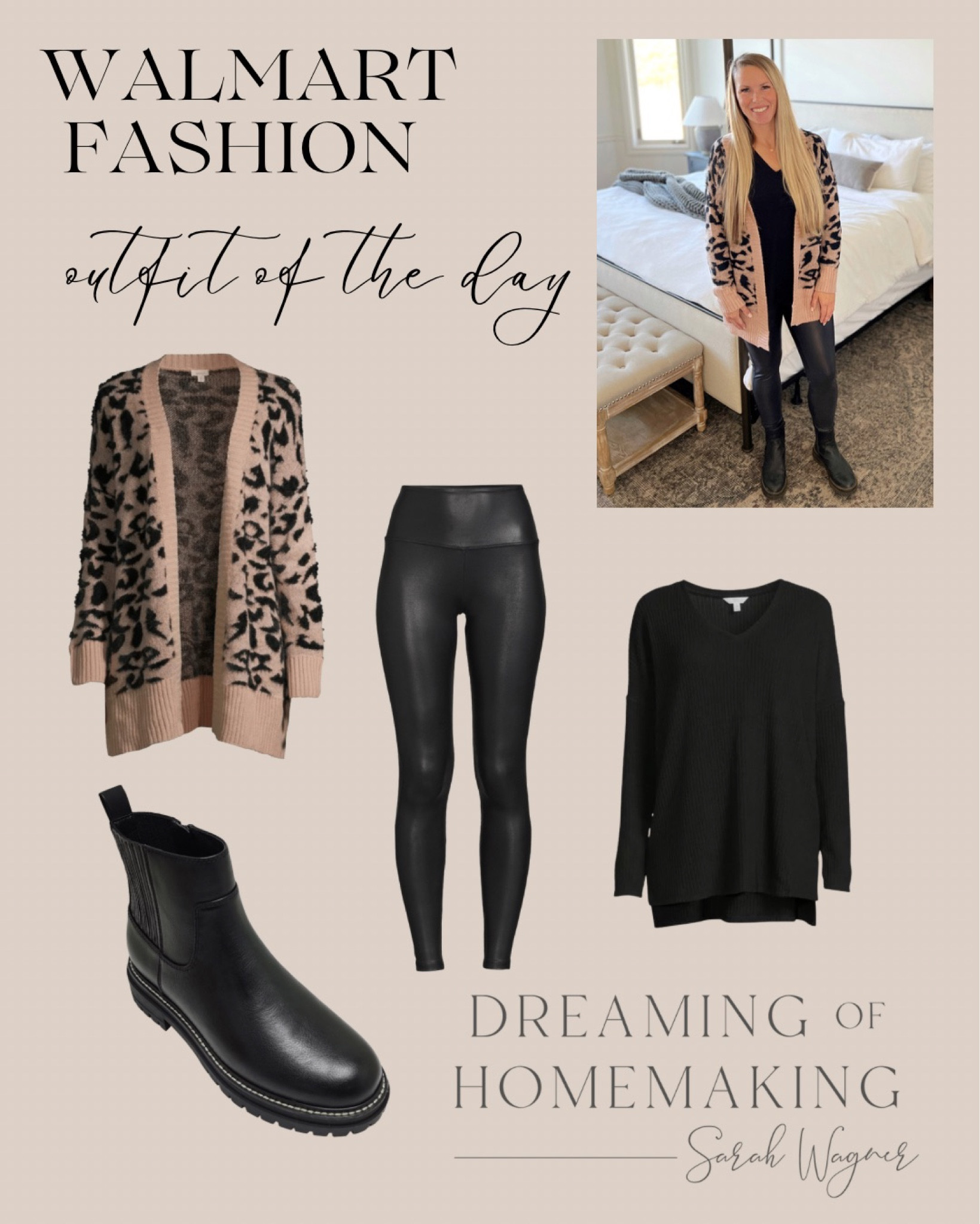 Outfit of the day thanks to @walmartfashion 🙌🏻 love that this outfit is so cozy but looks like I am ready to go out! 

Wearing a small in pants, xs in top ( it’s over sized) and xs in sweater 

I normally wear small, xs and the occasional medium. 

#walmartpartner #walmart fashion @walmart 

#LTKstyletip #LTKshoecrush #LTKunder50