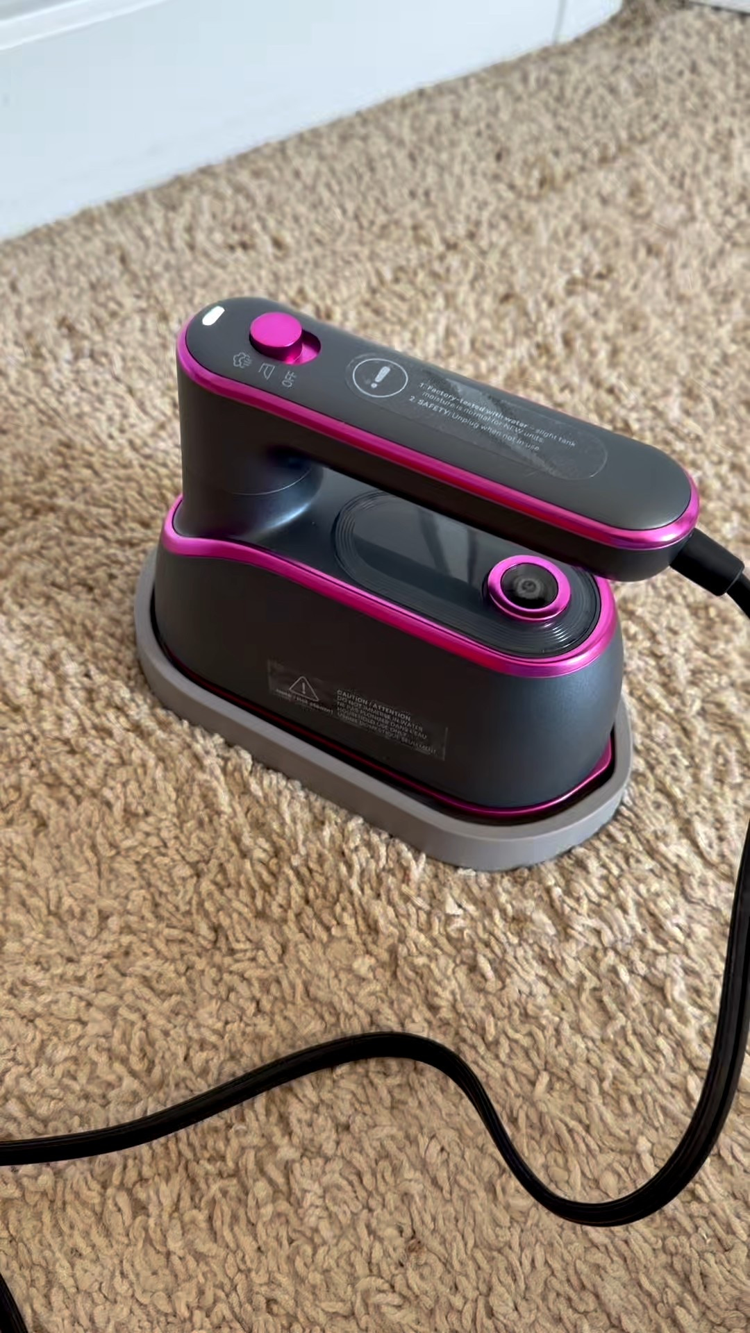 Perfect steamer for travel. It’s a steamer and iron in one. Tip! The handle turns all the way to the bottom to use properly! 🤦🏼‍♀️

#LTKTravel #LTKHome