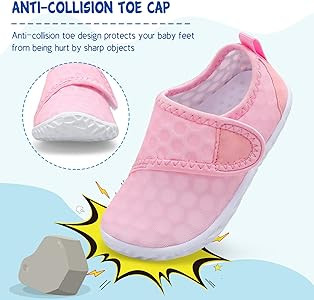 LeIsfIt Toddler Water Shoes Boys Girls Barefoot Aqua Socks Kids Breathable Quick-Dry Swim Shoes f... | Amazon (US)