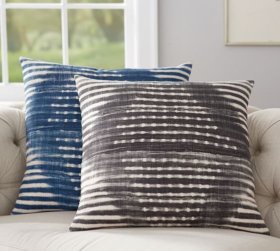 Diamond Shibori Print Pillow Cover | Pottery Barn (US)