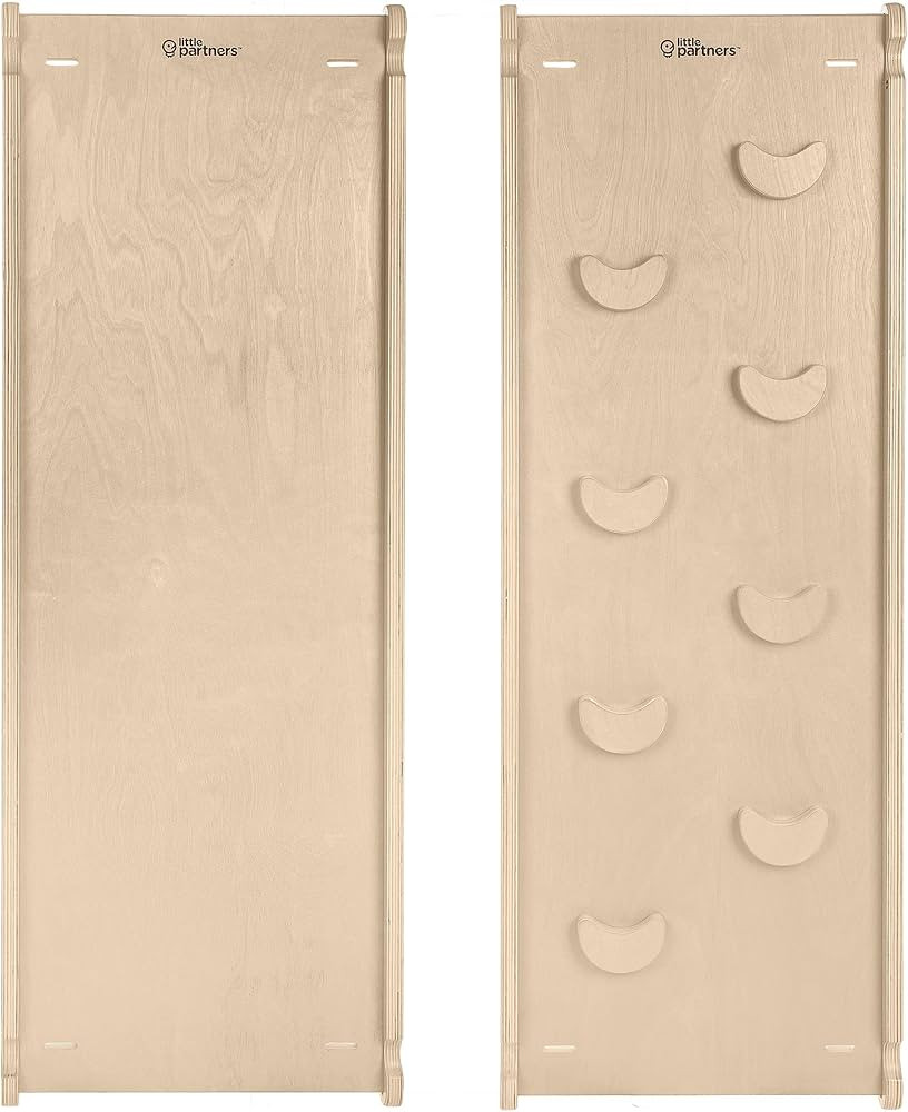 Little Partners® Climbing Wood Kids Slide Ladder, 2-in-1 Climbing Ramp Slides for Kids Accessory... | Amazon (US)