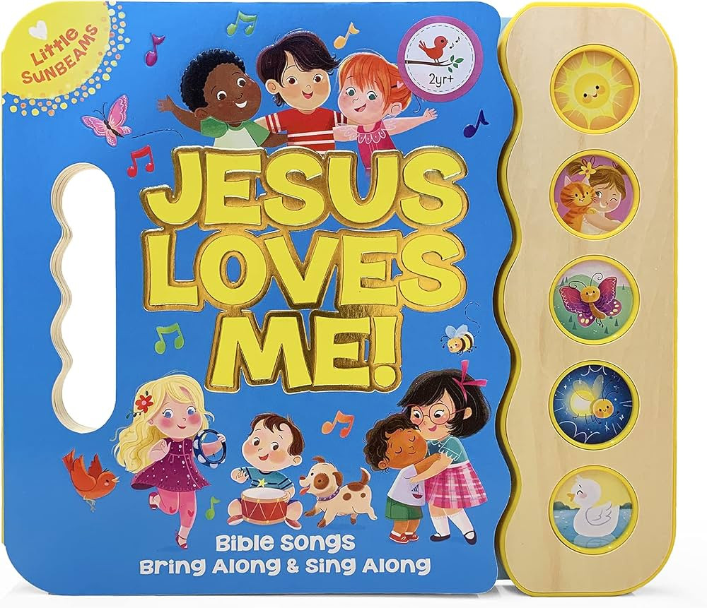 Jesus Loves Me 5-Button Songbook - Perfect Gift for Easter Baskets, Christmas, Birthdays, Baptism... | Amazon (US)