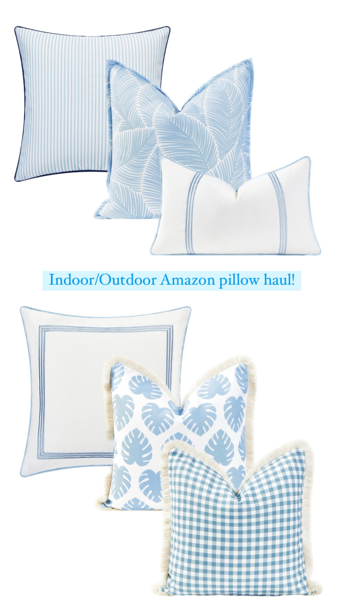 Indoor / outdoor Amazon pillow haul! 

#LTKSeasonal #LTKhome #LTKFind