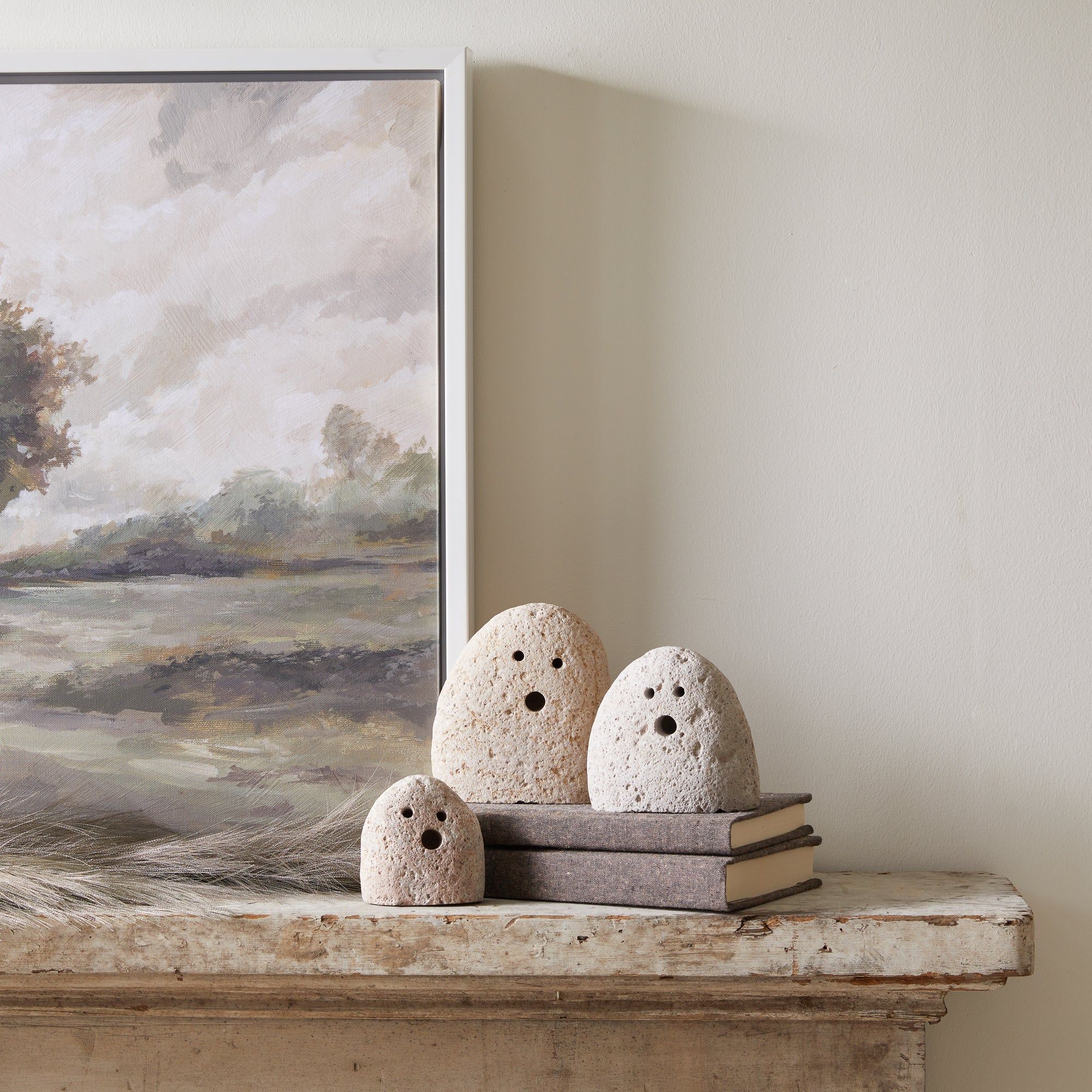 River Rock Ghosts Set of 3 | Kate Marker Home