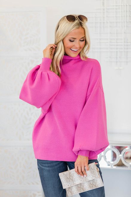 All My Heart Is Yours Pink Sweater | The Pink Lily Boutique