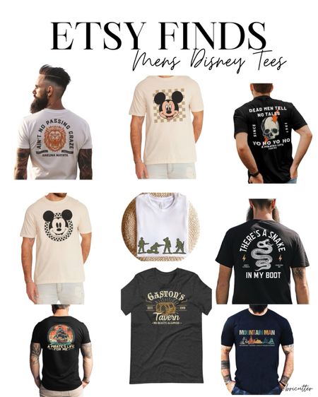 Some cool Disney tees for men from Etsy! 

#LTKmens #LTKfindsunder50 #LTKtravel