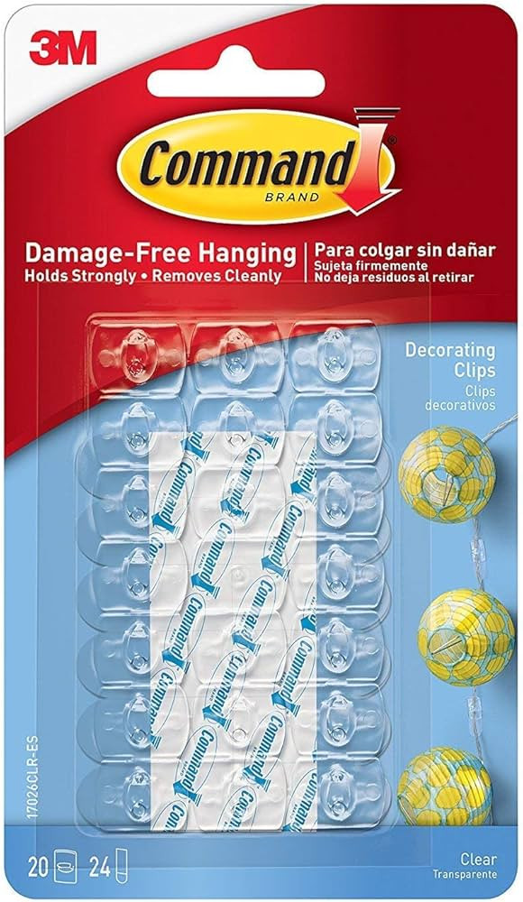 3M Command Decorating Clips, Clear, 60-Clip - 3 Pack | Amazon (US)