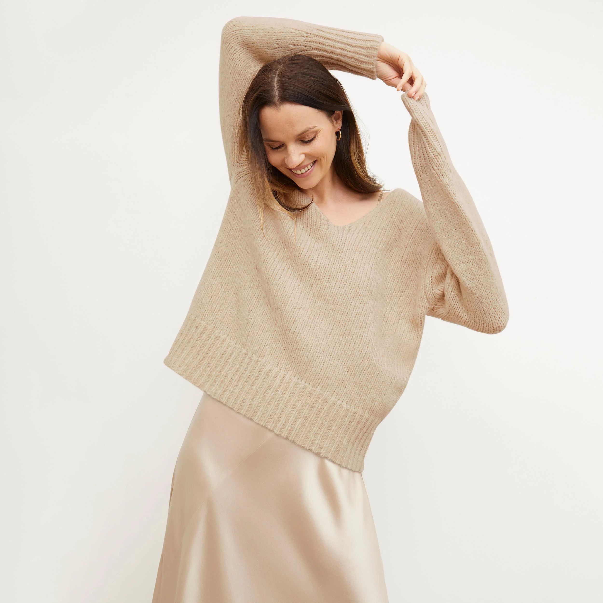 Cathy Sweater - Glimmer Alpaca :: Jasmine | MM LaFleur