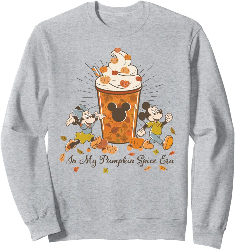 Disney Mickey & Minnie "In My Pumpkin Spice Era" Fall Coffee Sweatshirt | Amazon (US)