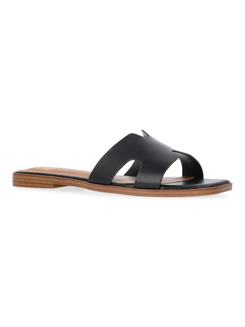 Madden NYC Women's Faux Leather Slide Sandals | Walmart (US)